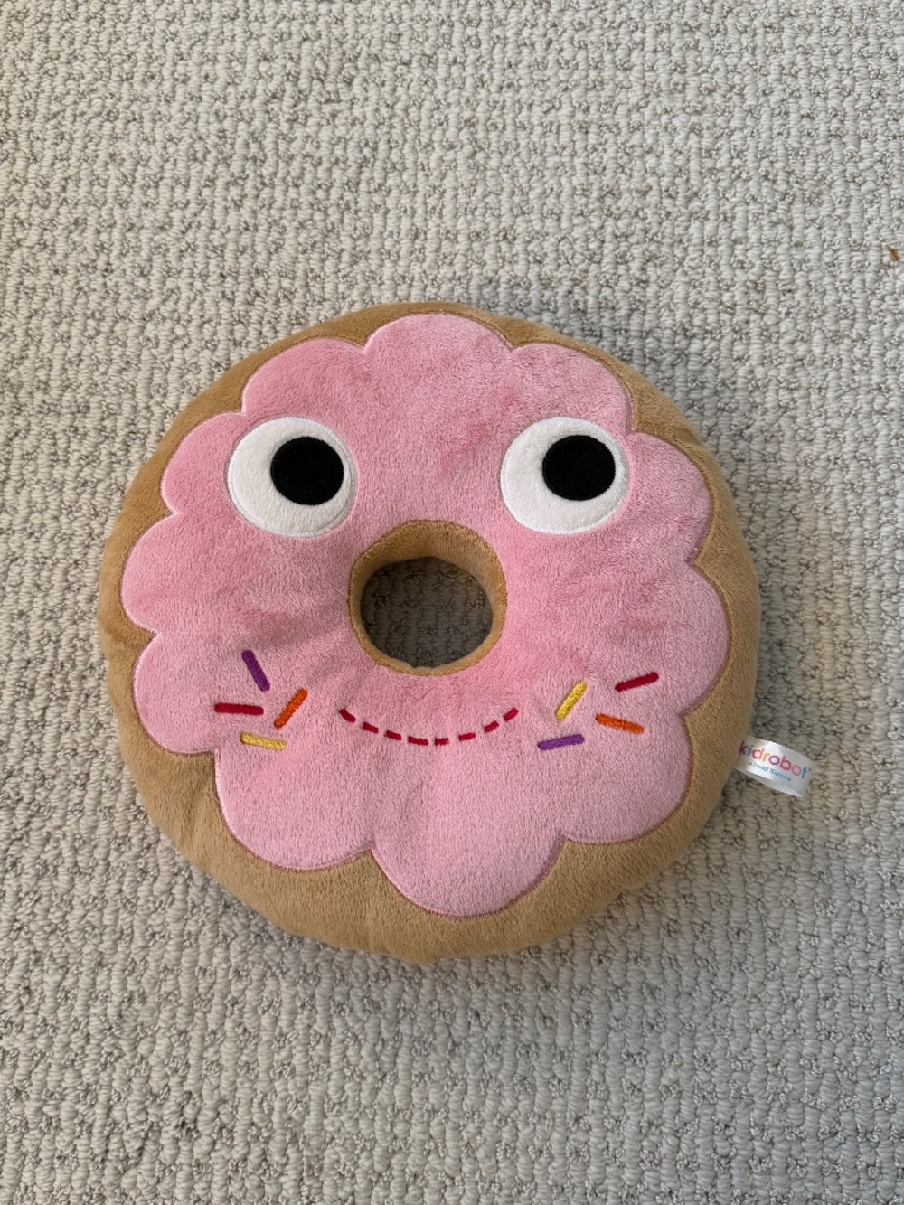 Kid Robot Pink Donut Pillow 12" Plush Toy